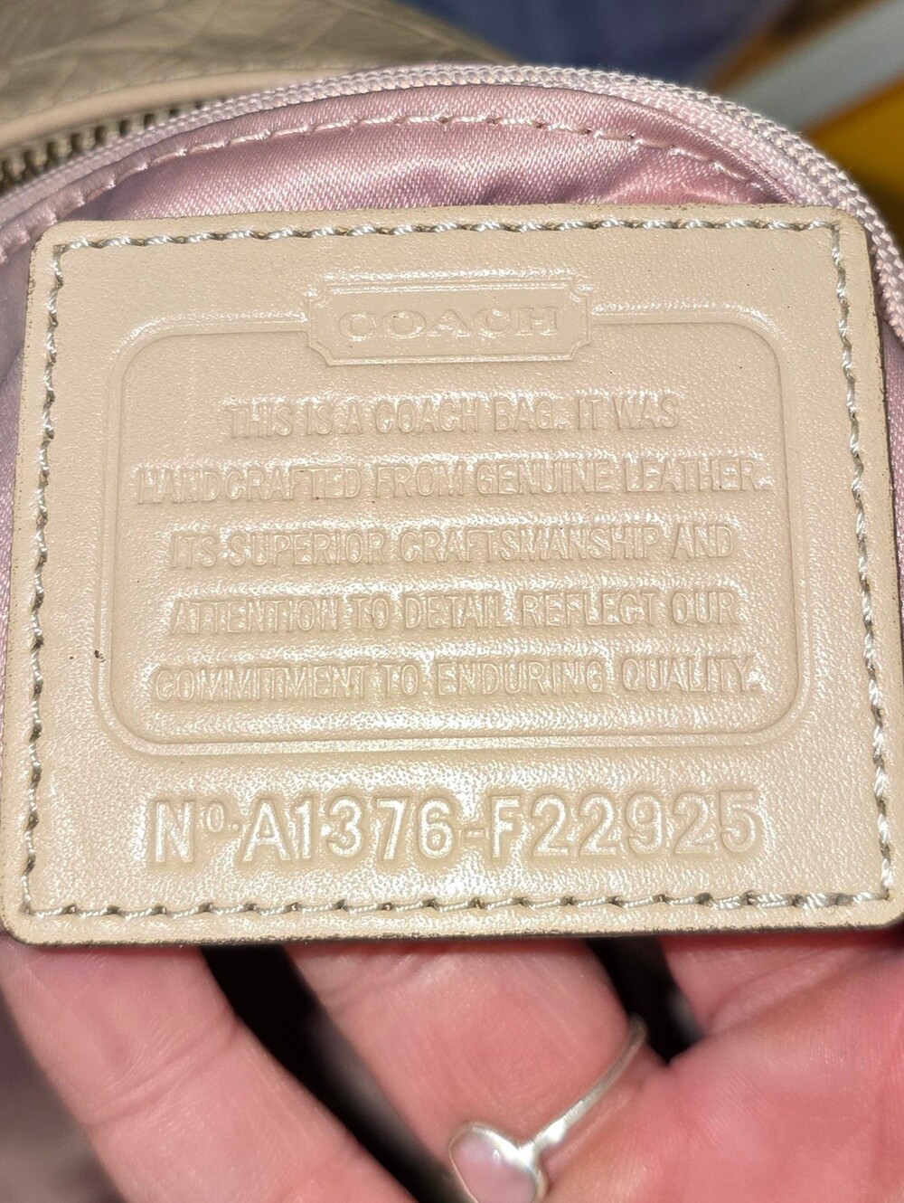 💥Coach Kristin Croc-Embossed Leather Hobo Bag - Picture 10 of 10
